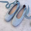 Bailarina de comunión en ante jade para niña, elegante y cómoda – Flor de C